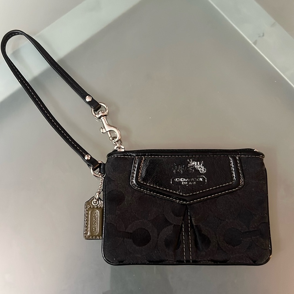 Black Coach wristlet